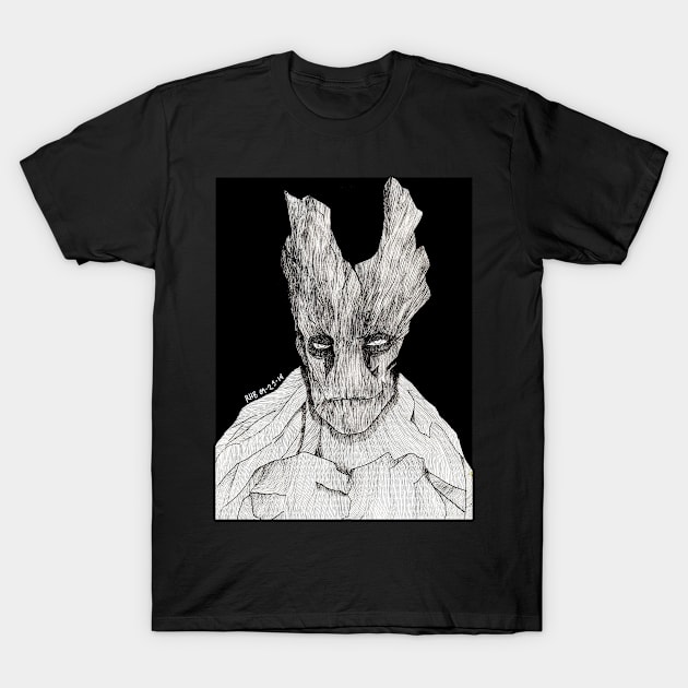 Groots Bloody Groots T-Shirt by tagakain